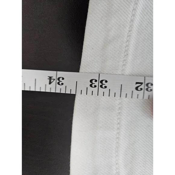 Etcetera White Skinny Jeans Womens 2 Stretch Mid Rise Summer Capsule - Picture 6 of 7